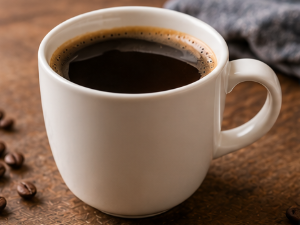 Regular Americano black coffee