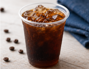 Iced Americano served over ice