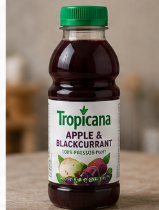 Tropicana Apple and Blackcurrant Juice bottle