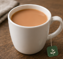 Regular tea with milk