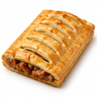 Steak bake with golden flaky pastry