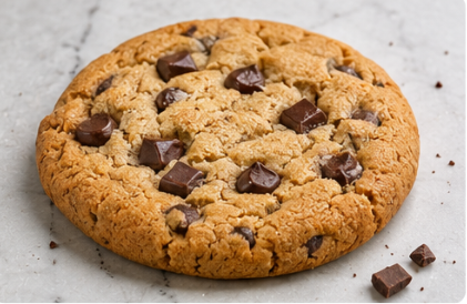 Chocolate chip cookie with chocolate chunks