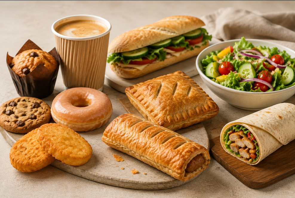 Greggs Calories and menu nutrition information