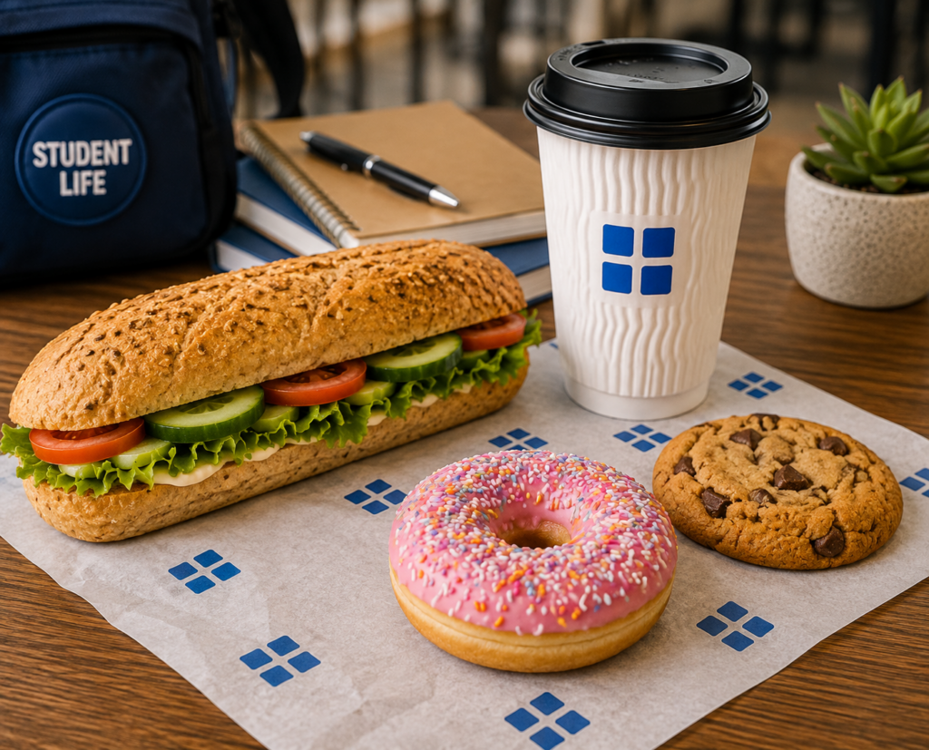 Greggs student deal with sandwich and free selected sweet treat