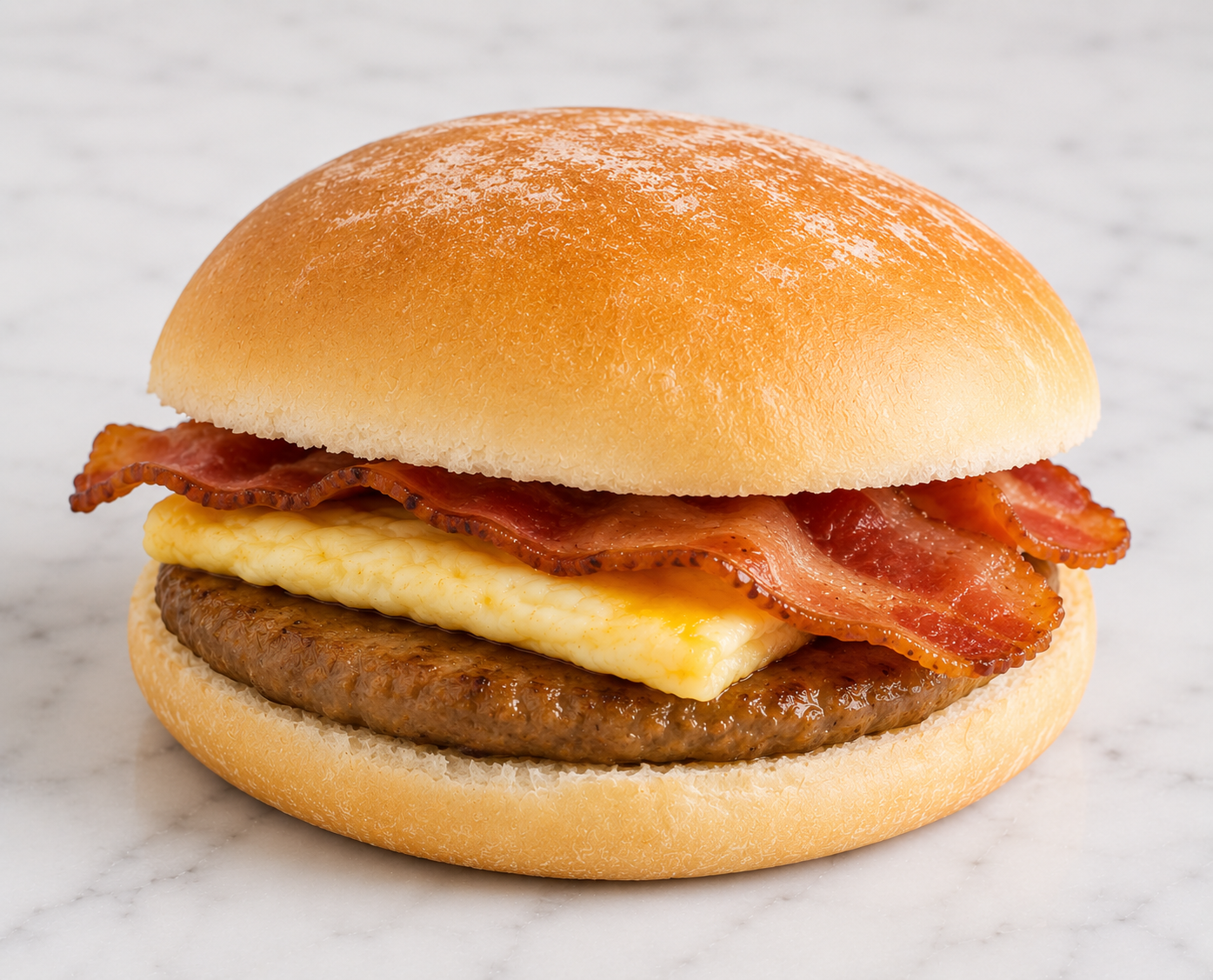 Sausage and egg breakfast roll  